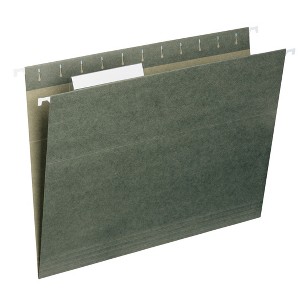 Smead Hanging File Folder with Tab, 1/3-Cut Adjustable Tab, Letter Size, PAPER,  25 per Box (64035) - 1 of 4