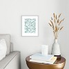 Heather Dutton Flowing Leaves Seafoam Metal Framed Art Print - Deny Desings - 2 of 3