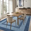 Washable Area Rugs for Living Room Non Slip Modern Braided Print Rug - 3 of 4
