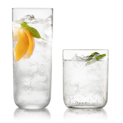 Libbey Lisbon Assorted Glass 16pc Drinkware Set