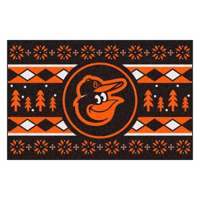 MLB Baltimore Orioles 19"x30" Holiday Sweater Rug