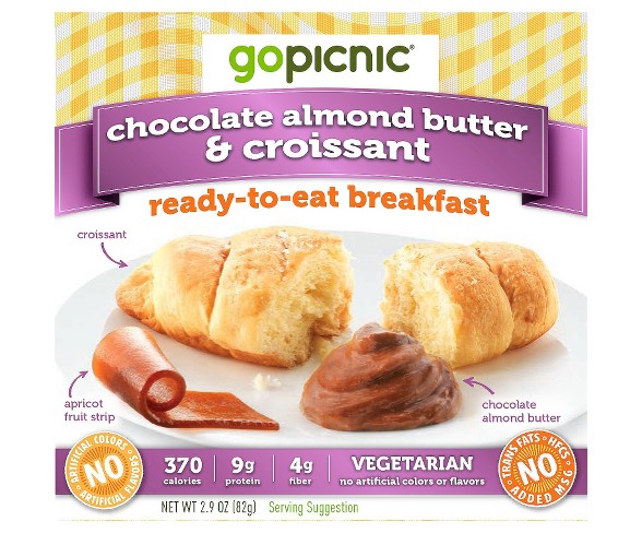 GoPicnic Chocolate Almond Butter & Croissant Ready-To-Eat Breakfast - 2.9oz