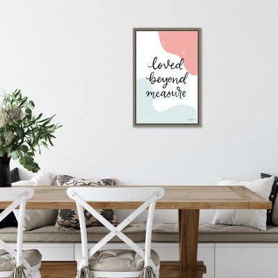 Blush Nursery II Distressed Greywash Canvas Wall Art for Kids