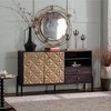 6-Drawer Dresser 2-Drawer Console Table Storage Cabinet Buffet Accent Cabinet Sideboard with 3D Geometric Pattern - ModernLuxe - 2 of 4