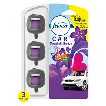 Febreze 0.06 oz. Gain Original Scent Car Vent Clip Air Freshener (2-Pack)  003077201109 - The Home Depot