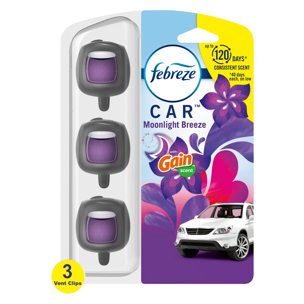 UPC 030772008546 Febreze Car Air Freshener Vent Clip Gain Moonlight