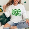 Simply Sage Market Women's Lucky Vibes Checkered Long Sleeve Garment Dyed Tee - 2 of 3