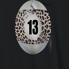 Rerun Island Men's 13 Ball Animal Print Long Sleeve Graphic Cotton Sweatshirt Hoodie - 2 of 4