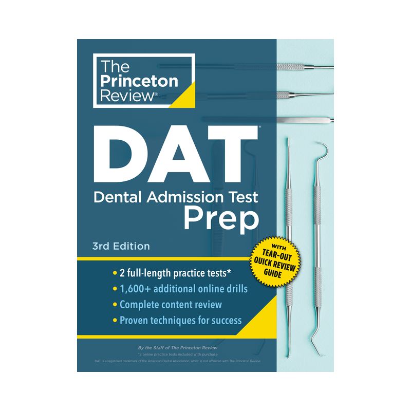 Princeton Review DAT Prep, 3rd Edition - (Graduate School Test Preparation) by  The Princeton Review (Paperback), 1 of 2
