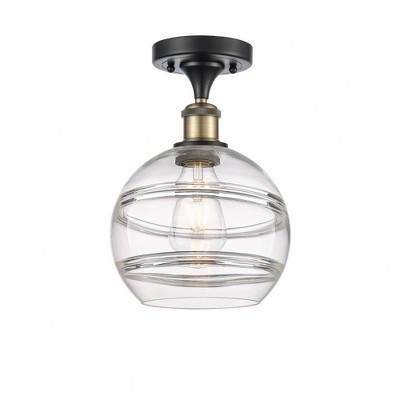 Rochester - 1 Light Semi-Flush Mount In Industrial Style-11.13 Inches Tall and 8 Inches Wide