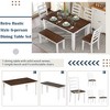 YOOCOZZ  Rustic 6-Piece Dining Set with Chairs and Bench - 3 of 4