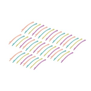 Unique Bargains Women's Fashion Colorful Hair Clips Multicolor 40 Pcs - 1 of 4