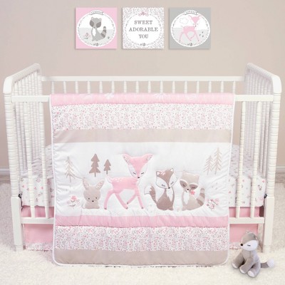 Sammy and Lou Sweet Forest Friends Crib Bedding Set - 4pc