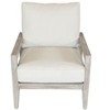 Courtyard Casual Driftwood Gray Teak Surf Side Outdoor Club Chair with Cushions - 4 of 4