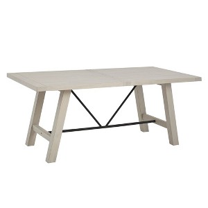 NicBex 72" Rectangle Dining Table with Solid Pine Wood Top for Dining Room, Living Room - 1 of 4