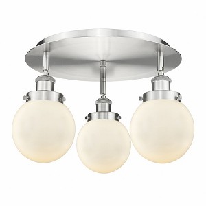 Innovations Lighting Beacon 3 - Light Flush Mount in  Satin Nickel - 1 of 1