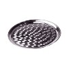 Winco Serving Tray with Swirl Pattern, Stainless Steel, Round - 3 of 3