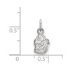 Black Bow Jewelry 14k White Gold Georgia Bulldogs NCAA Extra Small Pendant - 2 of 3