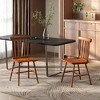 HOMCOM Windsor Dining Chairs Set, Farmhouse Wooden Kitchen Chairs with Rubber Wood Frame, Spindle Back for Dining Room, Living Room - 3 of 4