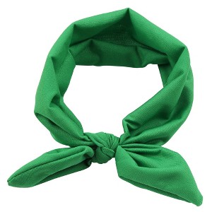 MyKids-Usa Newborn Baby Solid Color Bunny Ear Shape Elastic Headband - 1 of 2