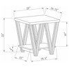 Coaster Stevens Modern V shaped End Table Black/Antique Gray - 4 of 4