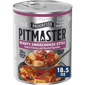 Progresso Pitmaster Smokehouse Style Gluten Free Steak & Potato Soup - 18.5oz - 1 of 4