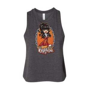 Women's - Bratz - Chains and Flames with Jade Graphic Racerback Tank - 1 of 3