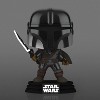 Funko POP! Star Wars Mandalorian With Dark Saber Exclusive Glow Figure #491! - 3 of 4