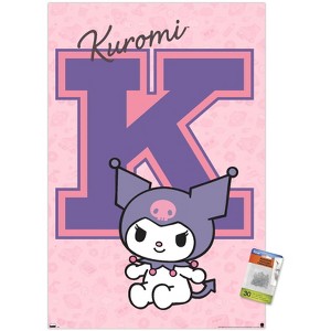 Trends International Hello Kitty and Friends: 24 College Letter - Kuromi Unframed Wall Poster Prints - 1 of 4
