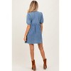 Pinkblush Blue Chambray Double Front Tie Maternity Dress - 3 of 3