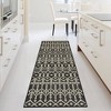 Indoor Outdoor Area Rug Moroccan Geometric Farmhouse Rug Low Pile Stain-Resistant Easy Care Carpet for Living Room Bedroom Backyard Patio - 2 of 4