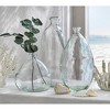 tagltd Pismo Recycled Clear Glass Vase Short, 6.7L x 6.7W x 7.1H inch. - 2 of 2