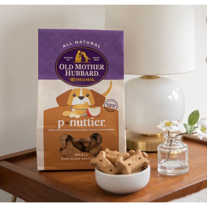 Old Mother Hubbard by Wellness P-Nuttier with Peanut Butter, Carrot and Apple Flavor Small Dog Treats - 16oz, 6 of 11