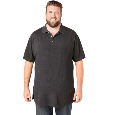 KingSize Longer-Length Shrink-Less Piqué Polo Shirt