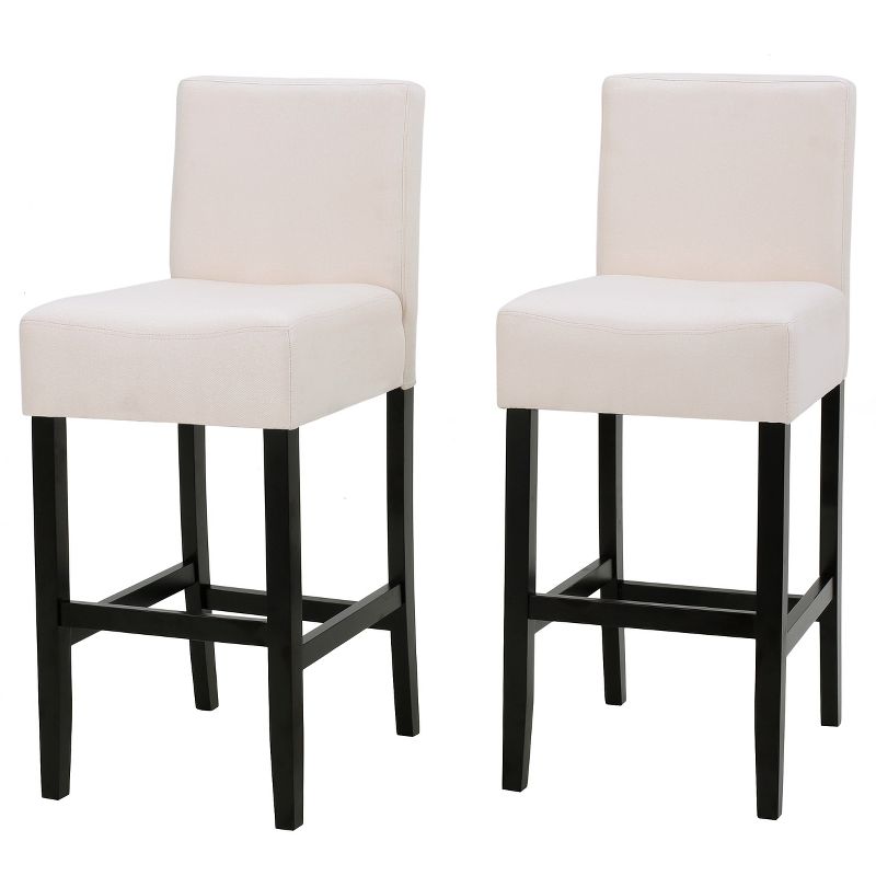 Set of 2 26" Lopez Fabric Counter Height Barstools - Christopher Knight Home, 1 of 9