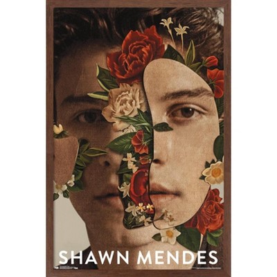 Trends International Shawn Mendes - Floral Framed Wall Poster Prints