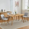 Dining Chairs Set,Modern Upholstered Kitchen Chairs with Ergonomic Back Support,300lbs Capacity Dining Chairs with Oak Legs for Dining Room - 4 of 4