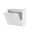 Famapy Smart Deodorizing Multi-Use Cabinet, Single/Double Trash Bin Cabinet,Timed Odor Removal,As Kitchen Island,Pet Food Holder,Laundry Hamper,No Bin - 2 of 4