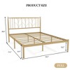 Platform Bed Frame with Wheat Head Headboard - 2 of 4