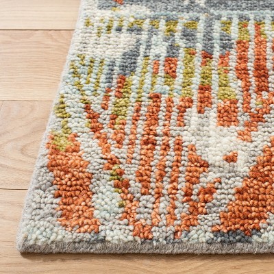 Hand-Knotted Southwestern Red Wool 9' x 12' Area Rug