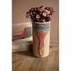 Handcrafted Paint Brush Clay Vase – 8.5" Tall Decorative Accent by Kalalou - 3 of 3