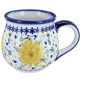 Blue Rose Polish Pottery 14M WR Unikat Bubble Mug - 1 of 1