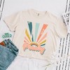 Simply Sage Market Women's Retro Peachy Relaxed Fit Cropped Tee - 3 of 3