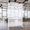 CAVINAS Patio Privacy Screen Modern Metal Fence Panels with Geometric Pattern for Garden Decor and Outdoor Decor, 76" H×48" W - 2 of 4
