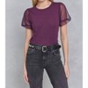 Women's Tulle Princess Sleeve Tee - GOLDIE - 2 of 3
