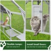 Outdoor Cat House Catio Enclosure, 110'' Cat Cage Condo Indoor Playpen with 2 Bridges, 2 Sleeping Houses and 7 Catwalks for Indoor Outdoor - 3 of 4