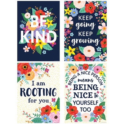 Teacher Created Resources® Wildflowers Positive Posters, Set Of 4 : Target