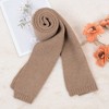 Anna-Kaci Solid Color Knitted Scarf Winter Neck Warm Wrap Stylish Cold Weather Accessory for Women - 4 of 4