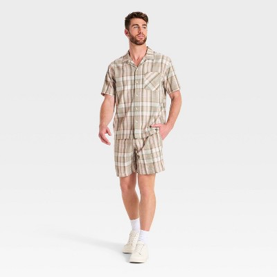 Мужские рубашки Goodfellow & Co Men's Short Sleeve Great Outdoors Plaid Button-Up Shirt - Goodfellow & Co™ Green L — фото 2