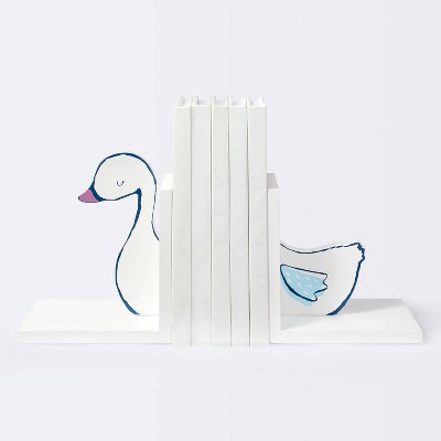 Decorative Bookend Swan - Cloud Island™ White